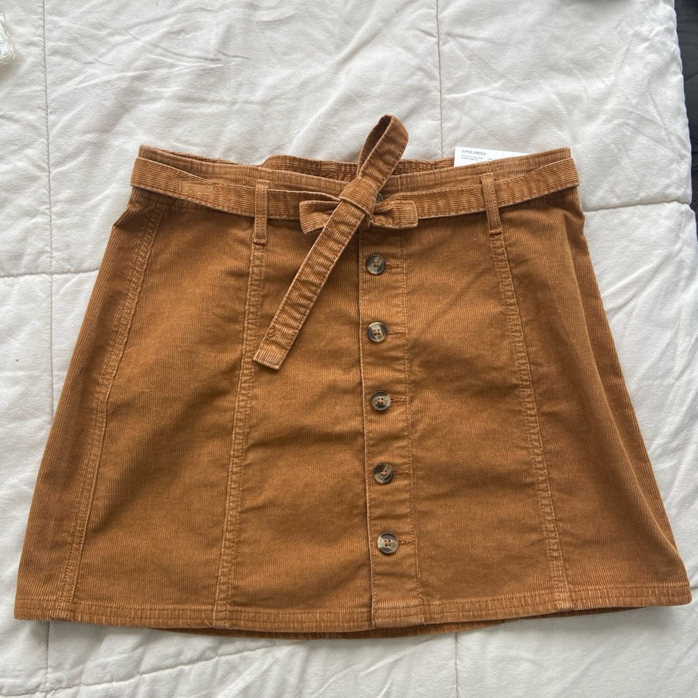 NWT AE Corduroy Skirt - Brown